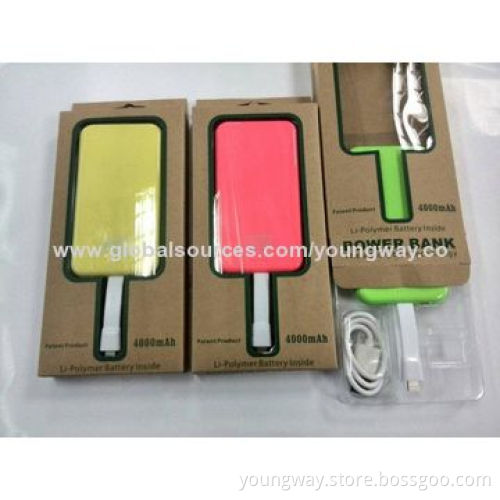 Portable Power Bank 6000mAh Capacity, Ipad/Iphone Charger, size 80*80*20mm